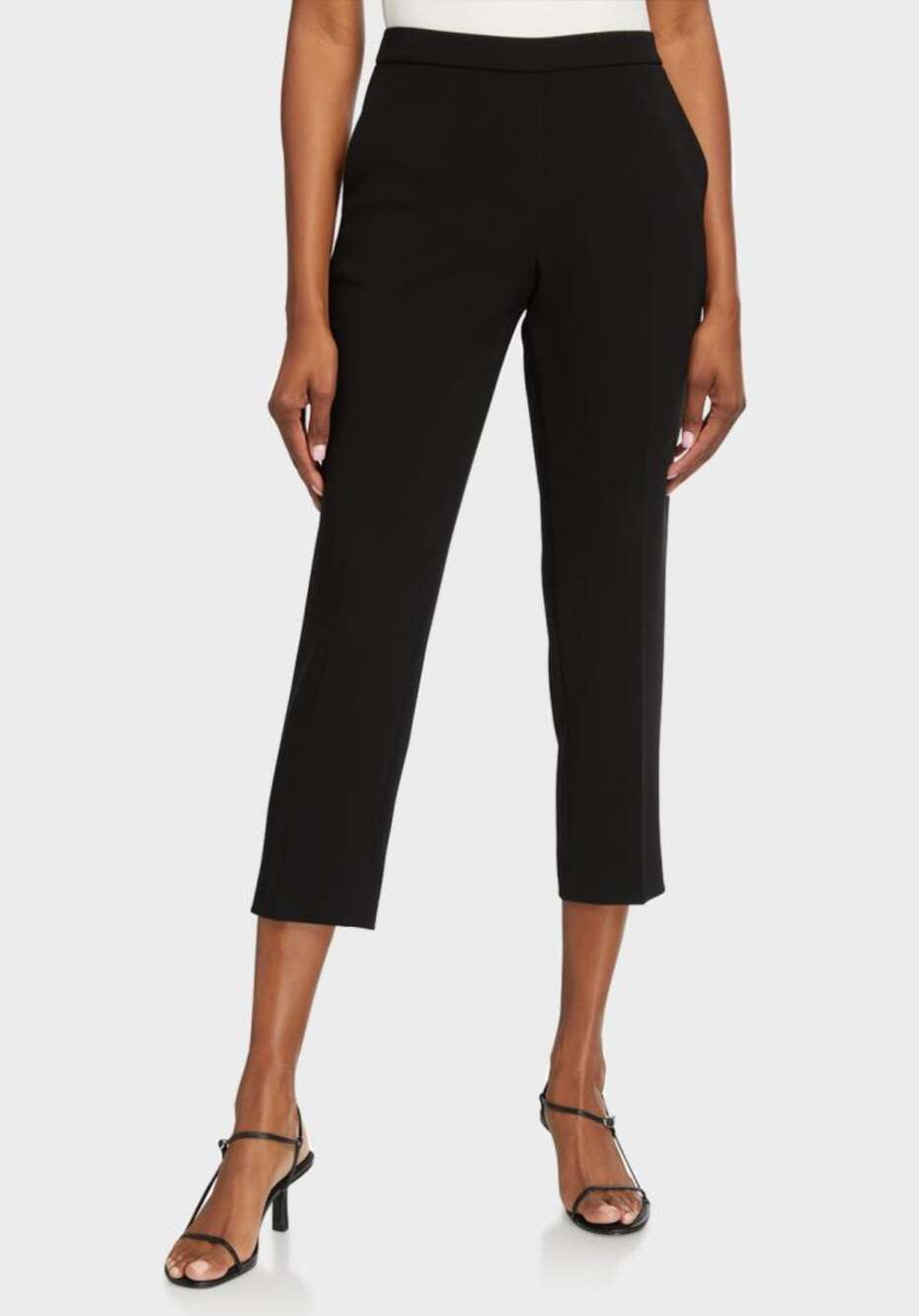 Theory Admiral Crepe Treeca Pull-On Pant Black US 10